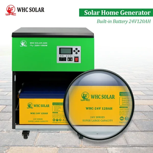 WHC Solar 2400 Solar Home Generator 1500w Back up Power - Image 3