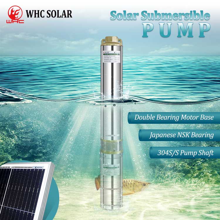 WHC Solar Water Pump Kits 18000L - 0.75 to 30HP - 13 to 535m