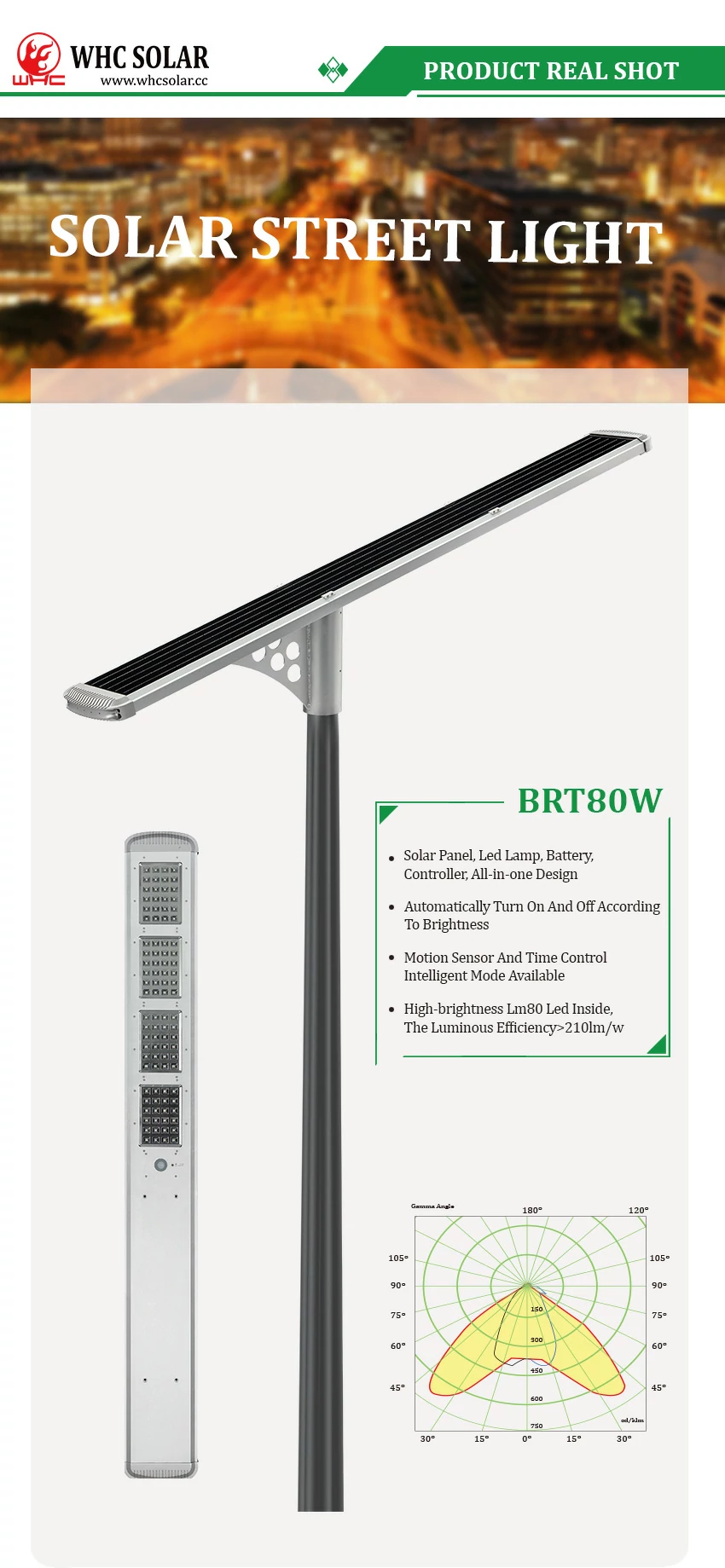 solar street light 80w