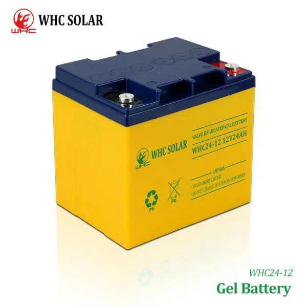 WHC 24-12 12v 24ah Gel Solar Deep Cycle Battery Home Back Up