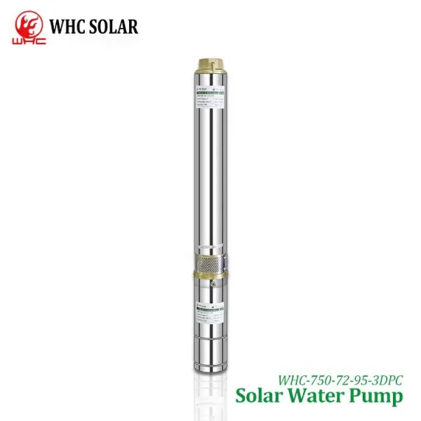 WHC DC Solar Water Pump Deep Well 750w Head 95m Flow 3500L - Image 2
