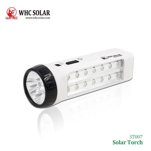 WHC ST007 Solar Torch LED Portable Emergency Light - Image 2