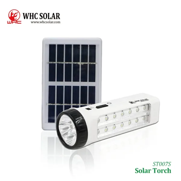 WHC ST007 Solar Torch LED Portable Emergency Light