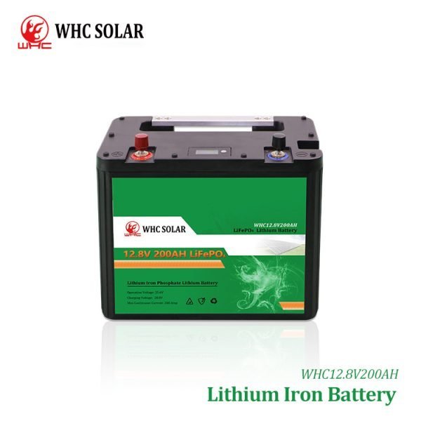 WHC LiFePo4 Solar Lithium Battery Deep Cycle 12V 12.8V 200ah