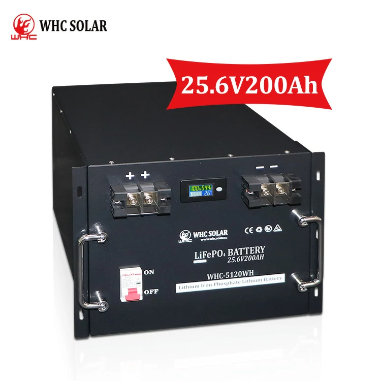 WHC LiFePo4 Solar Lithium Battery Off-Grid 24V 25.6V 200AH