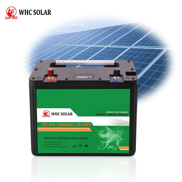 WHC UPS Solar Lithium Battery LiFePo4 24v 25.6v 100ah with BMS - Image 5