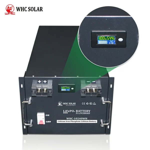 Solar Lithium Battery Deep Cycle LiFePo4 48V 51.2V 200AH | WHC - Image 3