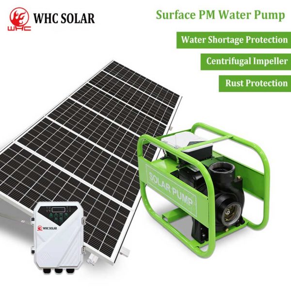 WHC DC Power Solar Surface Water Pump Pumping System Kit